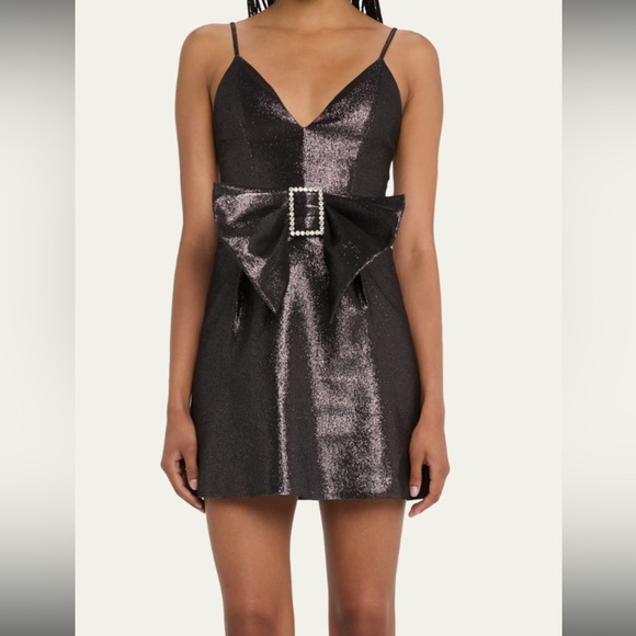 NWT RAMY BROOK Sz 6 Ana Metallic Mini Dress ($495) - Picture 2 of 14